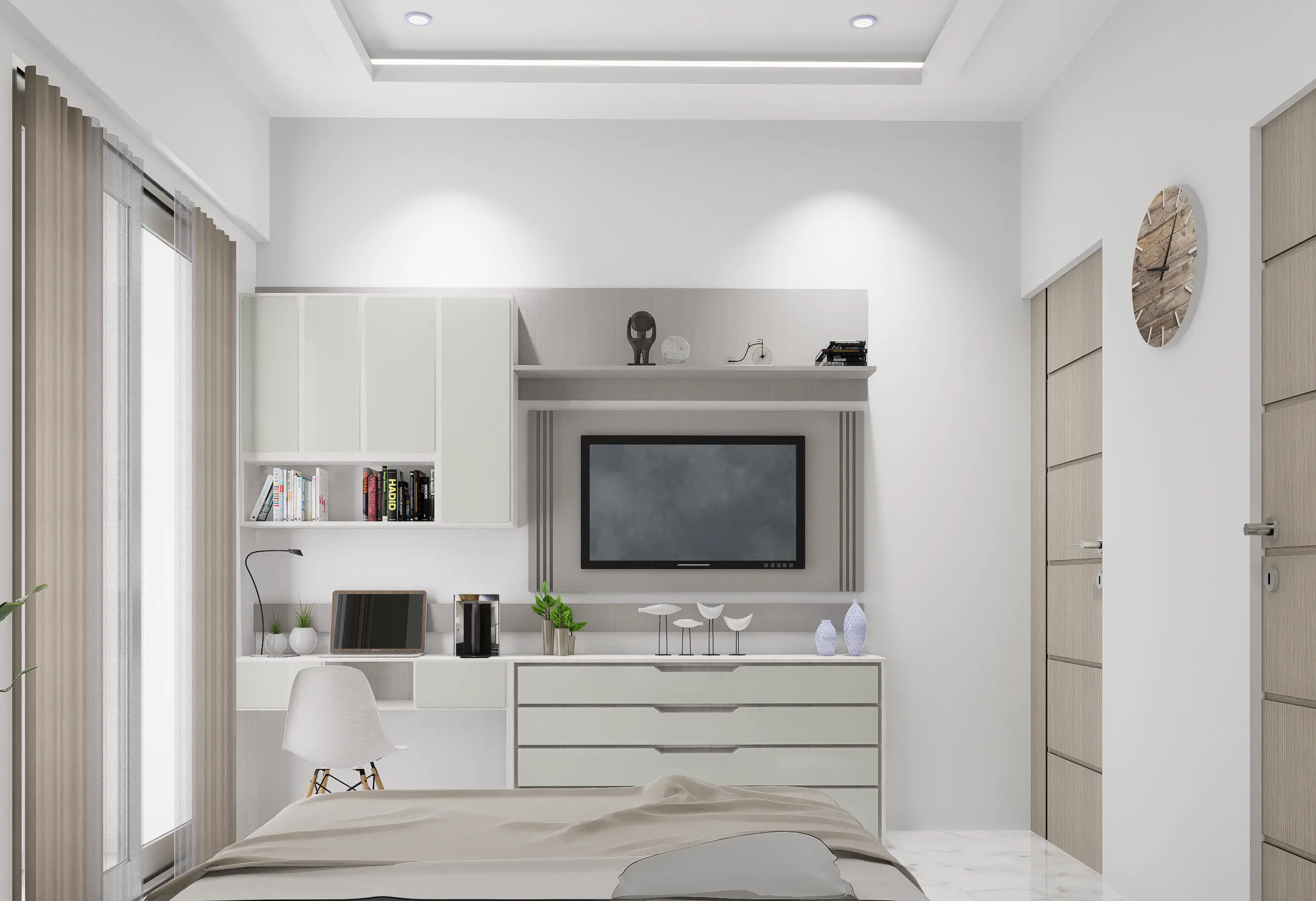 Pre-construction bedroom visualization by TavasteHive's 3d rendering